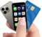 Mini telefono cellulare sbloccato 4G da 3,0'' HD piccolo schermo, Android 10.0, doppia fotocamera Dual SIM, sblocco facciale per studenti, tasca cellulare (grigio)