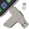 iPhone USB Stick 64gb-Externe Festplatte für iPhone Fotos speichern-Speicherstick für Handy,Speicherstick für iPhone,Photostick Apple kompatibel,4 in 1 USB Stick mit passwortschutz,Silber