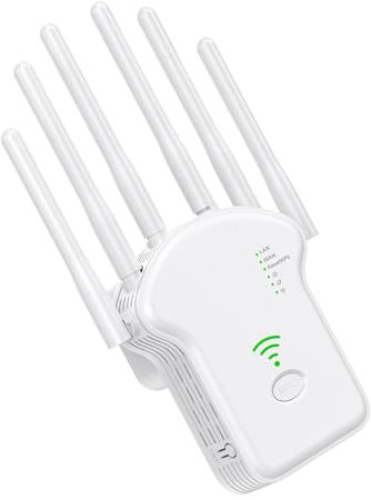 Moxeupon Amplificador De Señal De Internet para WiFi - Repetidor De Internet para El Hogar - Amplificador WiFi Doble Banda Inalámbrico para Casa, Exteriores y Sótano