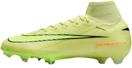 Nike Herren Mercurial Superfly 10 Elite Firm-Ground High-Top Fußballschuhe, Limelight/Volt/Hyper Crimson, 43
