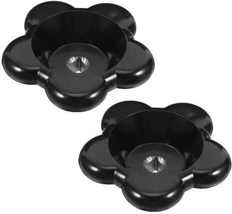 HEALSOPTHY Ensemble de 2 Poignées de Vanne en Bakélite Noire, Volant Carré Ergonomique Offrant une Prise Confortable et Performance Fiable pour Usage Extérieur Industriel