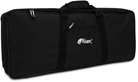 TIGER KGB14-12 76 Nylon Key Keyboard Bag with Handles 1279 x 350 x 115mm Black