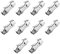 JCBIZ 10pcs 304 Stainless Steel Wire Rope Clip M5 Poly Rope Connector Wires Splicer Connector Polyethylene Cord Connectors for Electric Fences