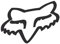klamottenstore Aufkleber Vinyl Fox Mega Sticker Head 28 inch 71 cm schwarz für Auto, Fenster, Transporter, Garage, Kühlschrank