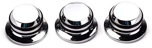 Alnicov Top Hat Regler für E-Gitarre, Bass, 6 mm, Geschwindigkeit, Lautstärke, AMP, Effekt, 3 Stück