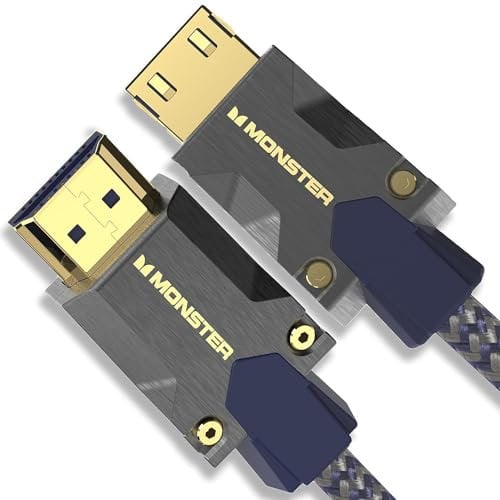 Monster Cable HDMI M3000 de 1,5 m, cable HDMI 2.1, cable HDMI 8K, cable HDMI de ultra alta velocidad 48 Gbps, 8 K a 60 Hz, 4K a 120 Hz, HDR, eArc, conectores dorados, cable de TV compatible con