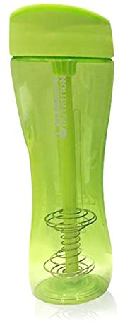 WKXCTS 500 ML 4 Bouteille de Shake de Nutrition Couleur de Bonbons avec Poudre de protéines avec Balance de Paille (Color : Green)