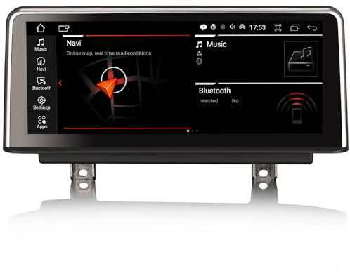 GONFEN 10,25 Zoll 8-Kern 4GB+64GB Android 14 Autoradio für BMW 3er F30 F31 F34 4er F32 F33 F36 M3 F80 M4 F82 NBT mit GPS Navi Kabelloses Carplay Android Auto iDrive Bluetooth WiFi 4G USB DAB+ TPMS