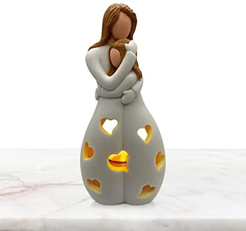 Mama Kerzenständer, Kerzenhalter Zum Muttertag Mutter Und Tochter Figur, Geburtstag Mama Von Tochter Geburtstagsgeschenk Für Mama Mutter Geschenk Geschenkideen Für Die Mutter Beste Mama Geschenk