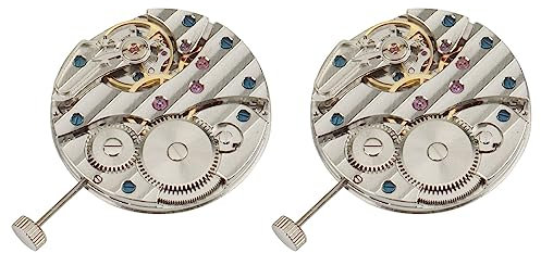 Funfob 2X Mechanischer Hand Aufzug 6497 St36 Uhrwerk Uhr P29 44mm Rostfreier Uhren Gehäuse Fit 6497 Uhrwerk Uhr