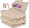 Linodino® Chenille Wechselbezüge für Spielsofas | Kindersofa Cover Set 4-Teilig | Ersatz Bezug Set für Kinder Sofas | Sofabezug | Strandbeige