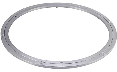 Drehbarer Drehteller aus robuster Aluminiumlegierung, runder Tisch, glatte Schwenkplatte, Tischplatte, drehbares Kugellager für TV-Monitorständer (600 mm)