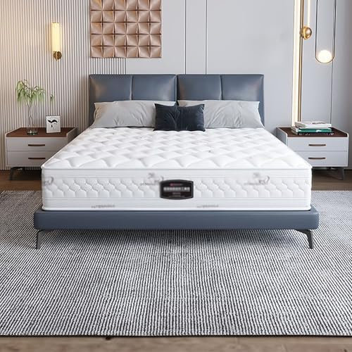 Matratze 8 Zoll, mittelfeste Matratze – Memory Foam Hybridmatratze, Taschenfederkernmatratze in Einer Box,20cm,90x190cm