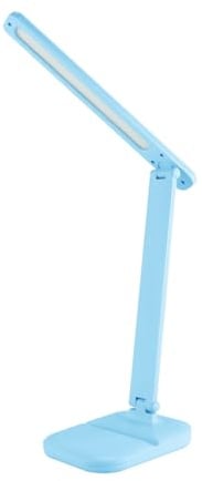 Licht-Erlebnisse LED Tischlampe Dimmer Touch Funktion Farbwechsel klappbar 380 lm 32,3 cm Blau Schreibtischlampe Tischleuchte Kinderzimmer