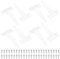 8 Stk T-Scharniere Schwerlastscharnier, Türscharniere für Holztüren, T-förmige Scharniere Klappbar, Torscharniere für Schuppentüren Gartentor Fenster, mit 48 Schrauben (122 x 64 mm, Weiß)