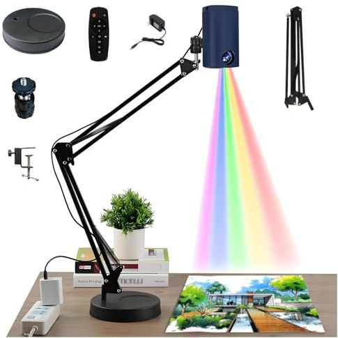 Portable Smart Tracing Projector with Remote Control and Stand for Drawing and Painting