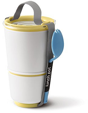 black+blum Lunch Becher - Honig, 300 ml; 550 ml Lunchbecher, Polypropylene/Tritan, weiß, One Size, 5