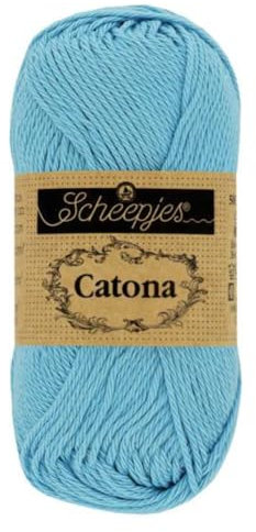 Scheepjes - Scheepjes Catona 510 Sky Blue Yarn - 1x50g