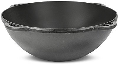 Kasan Asien aus Gusseisen ohne Deckel Kazan Kessel SYTON® (17 Liter)