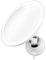 medisana CM 850 Kosmetikspiegel mit LED-Beleuchtung, Schminkspiegel mit 5-facher Vergrößerung, Starker Saugnapf zur praktischen Wandmontage, Weiß, 19 cm Durchmesser