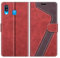 MOBESV Hülle für Samsung Galaxy A40 Handyhülle, Lederhülle mit Kartenfach, Klapphülle mit Ständer, Flip Case Handytasche Schutzhülle, Modisch Rot