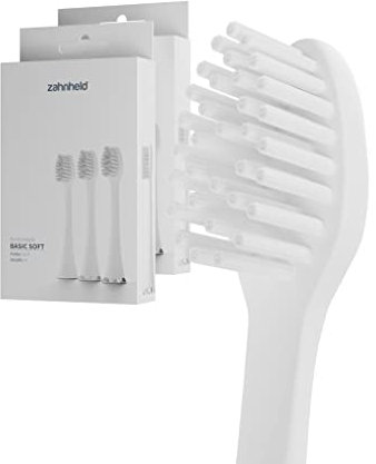 Zahnheld® Bürstenkopf Basic Soft | Ersatzbürsten in Papierverpackung | Weiche Wechselköpfe Für Gero Schallzahnbürste | Effektive Reinigung