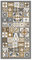 Panorama Alfombra Vinílica Salón - Varios Tamaños - (Estilo Hidráulica Color Naranja 200x250 cm)
