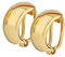 NKlaus Paar Ohrclips Fake Männer Ohrringen ohne Ohrloch 333 8 Karat Gold gelbgold Damen 9088