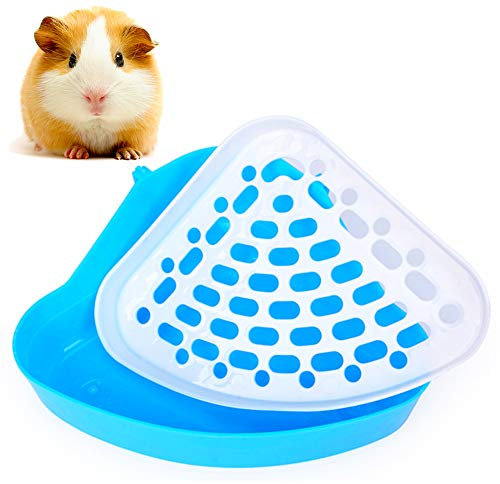 FANDE Toilette Hamster Kleintier Dreieck Toilette, Haustiertoilette für Kleintiere,für Kleintiere, Hamster, Chinchilla, Meerschweinchen, Kaninchen, Frettchen