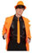 narrenkiste O22582-23 neon-orange Herren Neon Krawatte