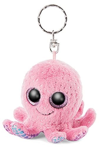 NICI Glubschis: Das Original – Glubschis Schlüsselanhänger Oktopus Poli 8 cm – Oktopus Kuscheltieranhänger mit Schlüsselring für Schlüsselband, Schlüsselbund & Schlüsselhalter