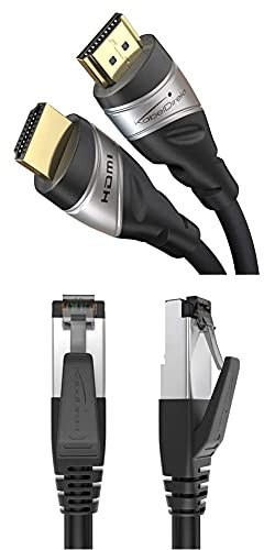 KabelDirekt – 3 m – Câble HDMI 2.1 8K Adaptateur 3.5mm (jack audio stéréo femelle > femelle) PRO Series