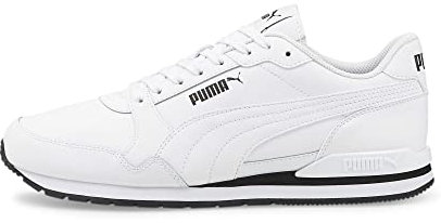 PUMA St Runner V3 L, Unisex-Sneaker – Erwachsene, Puma White Puma White Puma Black, 42,5 EU