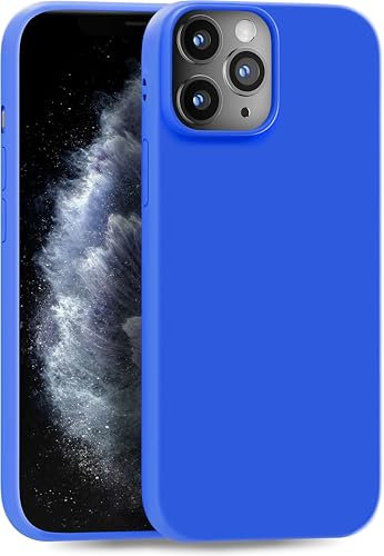 MyGadget Coque pour iPhone 11 Pro Max - Case TPU Souple - Cover Protection Extra Fine & Légère - Étui Coloré Anti Choc et Rayures - Bleu Roi