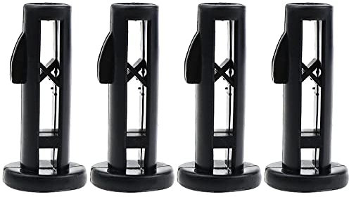 eMagTech 4X Wheelie Bin Lid Hinge Pins 62mmx16mm Black Plastic Fit for 50/120/240L Household and Commercial Wheelie Trash Bins