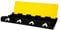 Berry Cable Protector 3-Channel | EV charging cable protector | Weatherproof PVC Outdoor Cable Cover with Bright Yellow Lid | Prevent Tripping Hazards and Cable Damage