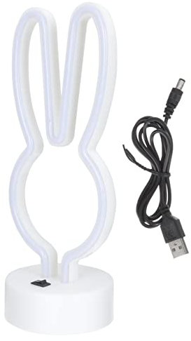 Uonlytech Lovely Bunny Nachtlicht Neon Deko Für Feste Desktop-hintergrundbeleuchtung Und Hochzeitsfeiern Effekt Usb-betrieb Warmes Licht