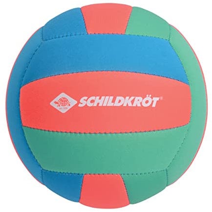 Schildkröt Neopren Beachball Tropical I Ø 21 cm I salzwasserfester & Rutschfester Volleyball I weiche, griffige Oberfläche I Ideal für Strand, Garten, Kinder & Erwachsene