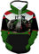 KHDSTYLK Felpa con Cappuccio 3D per Trattore agricolo Verde Felpa Casual Unisex Felpa per Studenti Adulti