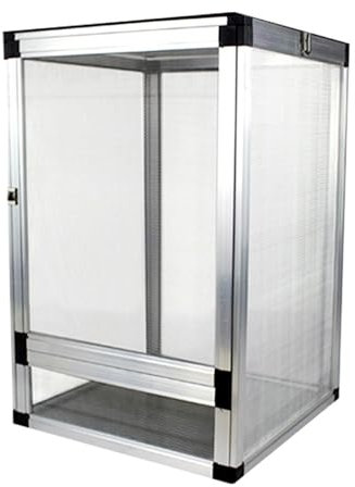 Reptiles Planet - Terrarium Grillagé en Aluminium - 43 x 43 x 66 cm