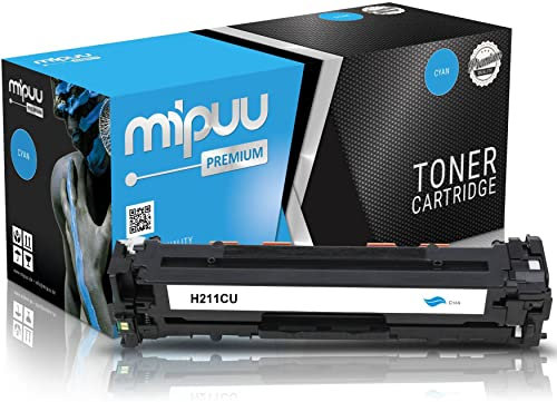 Mipuu Toner kompatibel für HP CF211A 131A Cyan Blau Türkis für HP Laserjet Pro 200 Color M251 M251N M251NW M251W MFP M276 MFP M276N MFP M276NW