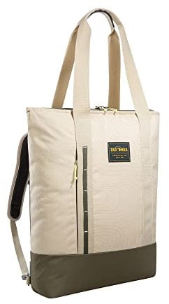 Tatonka Rucksacktasche City Stroller 20l - Tasche mit verstaubaren Rucksackträgern und Laptopfach - 20 Liter Volumen (Brown Rice Curve)