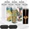 Joyclub Lot de 10 gobelets à sublimation de 591 ml, tasse double paroi en acier inoxydable avec couvercles, paille, boîte cadeau et films rétractables pour presse à chaleur
