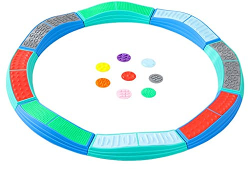 OROMMA 8 Pcs Farbige Balancierbalken für Kinder, Indoor Outdoor Kinder Gymnastik Hindernisbahn, Kleinkinder Gymnastik Ausrüstung, Vorschul-Lernspielzeug