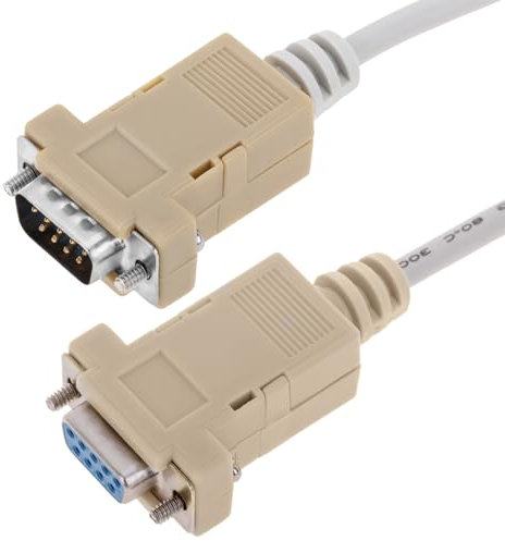 CableMarkt - Cable Serie Null-Modem con Conectores DB9-M/H 10 m
