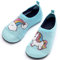 Torotto Hausschuhe Kinder Mädchen Junge Pantoffeln Atmungsaktive Rutschfest Weich Turnschläppchen Barfussschuhe für Lauflernschuhe Kleinkinder Schuhe Kindergarten Unisex(Water blue 26/27 EU)
