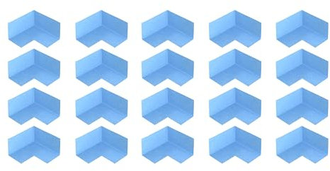 Isolbau Innenecke P3 Blau - 20 Stück - Wasserdichtes Eck-Dichtband für Sanitär, Dusche, Bad, Fliesen, Eckabdichtung Dichtecke Abdichtung für Innen- & Außenbereich