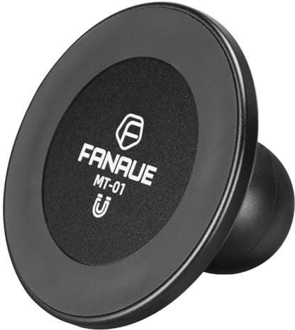 FANAUE Magnetic Car Mount, Compatible with RAM Mount B Size Ball Head, Phone Holder for Dashboard, Windshield & Accessories, Suitable for 4.7-7.5 Smartphones