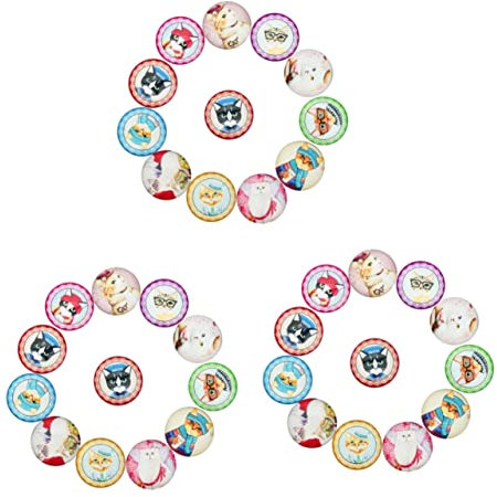 VILLCASE 60stücke Teiliges Katzen- Glas Kühlschrank-patches Lustige Aufkleber Für Kühlschrank Whiteboard Und -projekte Gemischte Farben