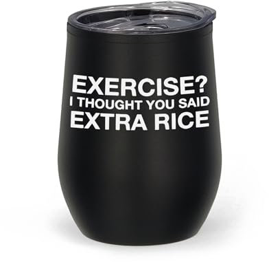 Thermosbecher mit Gravur Exercise I Though You Say Extra Rice